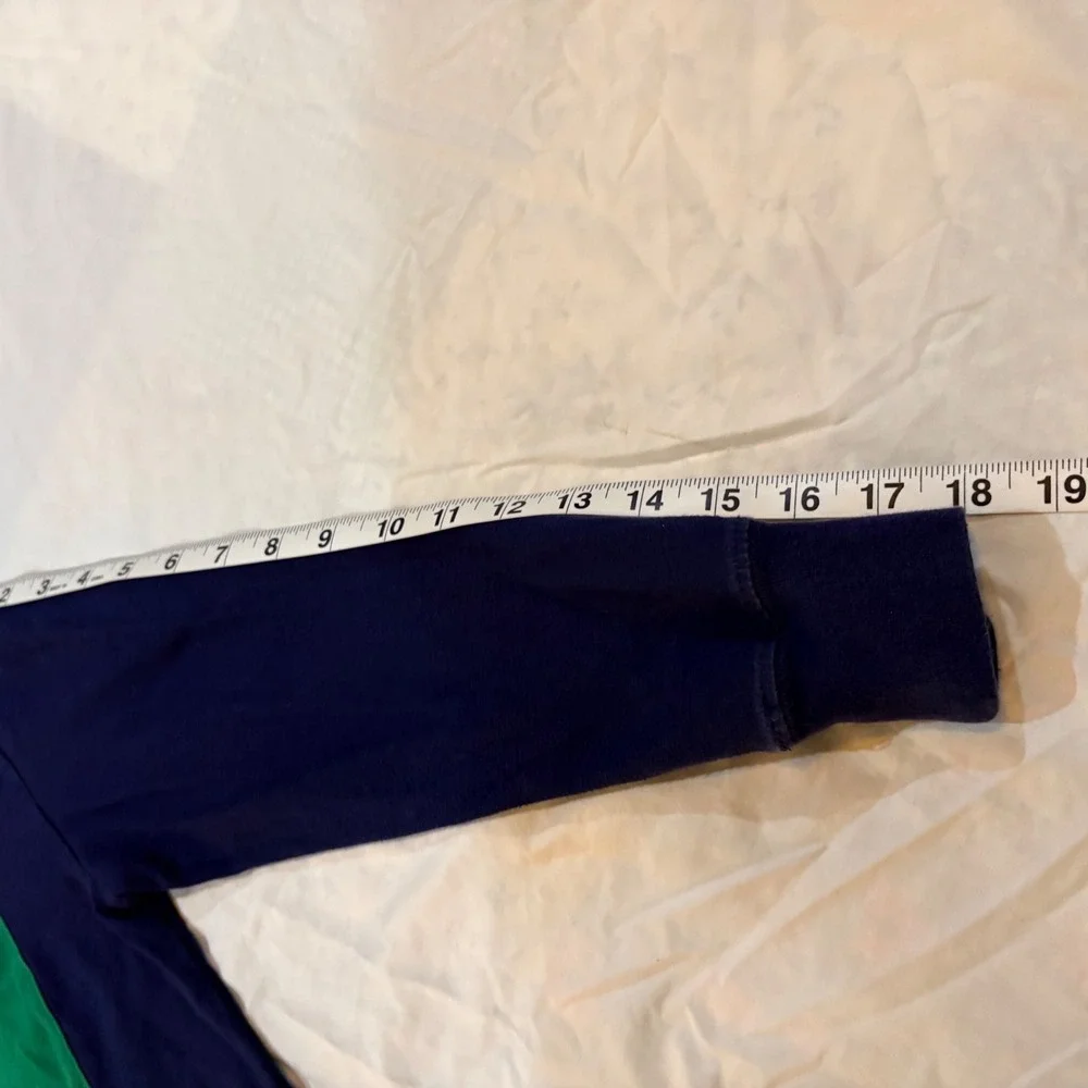 Polo Ralph Lauren  Big Pony Rugby Shirt Navy Green‎ Orange Size S 8 Long Sleeve